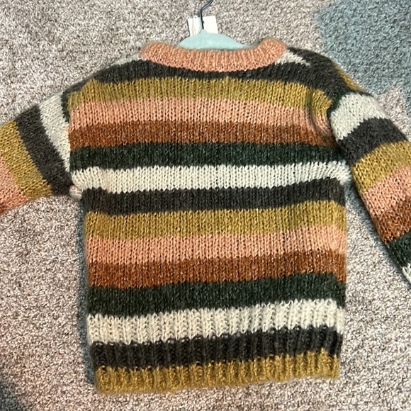 NWT Rylee & Cru Mutli Stripped Aspen Sweater 12-18m - Picture 3 of 4